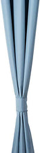 Load image into Gallery viewer, AmazonBasics Room - Darkening Blackout Curtain Set with Grommets - 245 GSM - 42" x 63", Smoke Blue - Home Decor Lo