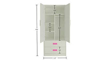Load image into Gallery viewer, Adona Adonica Kids Room Furniture Set with Right Ladder Bunk Bed, Wardrobe and Desk Barbie Pink - Home Decor Lo