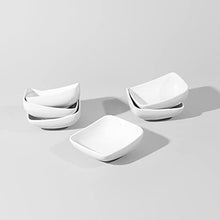 Load image into Gallery viewer, Shay Ceramic Dinner Set, 20 Pieces, White | Shay Elevated Square Series | Crockery Set | Glossy Finish | Premium Porcelain Dinnerware &amp; Serving Pieces | Set for Family of 6
