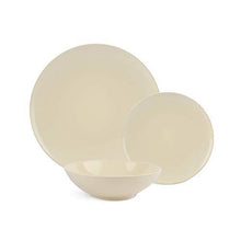 Load image into Gallery viewer, AmazonBasics 18-Piece Stoneware Dinnerware Set - Cream, Service for 6 - Home Decor Lo
