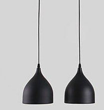 Load image into Gallery viewer, Citra Pack of 2 E27 Single Head Vintage Black Aluminium Hanging Light Pendant Ceiling Lights Lamp Industrial Retro Country Style led Bulb Dining Restaurant Bar Cafe Lighting Use (No Bulbs provided) - Home Decor Lo