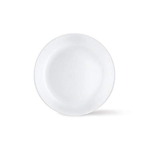 Larah By Borosil Orbit Series Opalware Dinner Set, 19 Pcs, White - Home Decor Lo