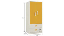 Load image into Gallery viewer, Adona Adonica Kids Room Furniture Set with Left Ladder Bunk Bed, Wardrobe and Desk Mango Yellow - Home Decor Lo