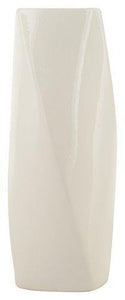 WOODENCLAVE Ceramic Flower Vase (White_10.5 X 10.5 X 31 Cm) - Home Decor Lo