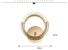 Load image into Gallery viewer, CITRA Led Glass Crystal Golden Metal Wall Light - Warm White