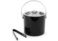 Load image into Gallery viewer, King International Stainless Steel Double Walled Insulated Black Ice Bucket W. - Home Decor Lo