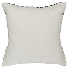 Load image into Gallery viewer, AJS Living Cushion Cover, Pillow for Home Office School Chair seat, Takiya of Off- White & Black Every Day Cushions, Colour White and Black, Size- 18 x 18 inch/45 * 45cm - Home Decor Lo
