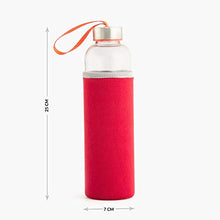 Load image into Gallery viewer, Home Centre Favola-Cyprus Water Bottle with Pouch - 600ml - Red - Home Decor Lo