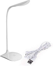 Load image into Gallery viewer, KWT Rechargeable LED Touch On/Off Switch Desk Lamp Children Eye Protection Student Study Reading Dimmer Rechargeable Led Table Lamps USB Charging Touch Dimmer, Desk Lights for Study (White)