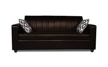 Load image into Gallery viewer, Adorn India Rio Highback Leatherette 3 Seater Sofa (Brown) - Home Decor Lo