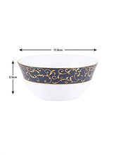 Load image into Gallery viewer, LaOpala Anassa Blue Sovrana Collection Opalware Dinner Set, 33 Pieces, White - Home Decor Lo