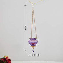 Load image into Gallery viewer, Home Centre Redolance Optical Hanging Lantern - Purple - Home Decor Lo