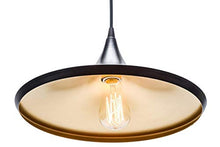 Load image into Gallery viewer, DarkVision Vintage Black Danish Medium Metal Tawa Hanging Light, Pendant Ceiling Light and Lamp (Bulbs Not Provided) - Home Decor Lo