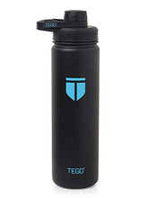 Load image into Gallery viewer, TEGO - Rapid Water Bottle - Vaccum Sealed Steel with Cleaning Brush - Black Blue - Home Decor Lo