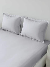 Load image into Gallery viewer, DDECOR Live beautiful 210TC Cotton Double Bedsheet with 2 Pillow Covers - King Size, Solid, White - Home Decor Lo
