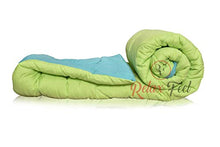 Load image into Gallery viewer, Relaxfeel 250 GSM Luxury 5 Star Microfibre Reversible Soft Plain Quilted 90x100 Inch Double Bed Comforter/Quilt/Duvet/Razai/Rajai (Parrot Green and Sea Green) - Home Decor Lo