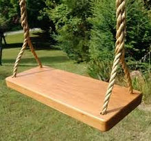 Load image into Gallery viewer, Leaf Enterprises Outdoor Wooden Hanging Swing Set/Jhula for Home and Garden, Porch Swing and Garden Swing, Balcony Swings… (18x10x1.5 Medium) - Home Decor Lo