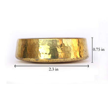 Load image into Gallery viewer, Zafos Brass Bowl Diya Holder- Handmade Tea Light Candle Holder Brass Bowl Set,Kubera Deepam Used As Diwali Gift,Brass Decor,Diyas for Decoration,Vilakku Brass, Free Tea Light, 2.3"x0.75"Inch,Gold,2pc - Home Decor Lo