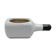 Load image into Gallery viewer, India Meets India Ceramic Flower Vase (White_8X3 Inch) - Home Decor Lo