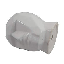 Load image into Gallery viewer, India Meets India Ceramic Flower Vase (6.5 x 3.5 inch, White) - Home Decor Lo