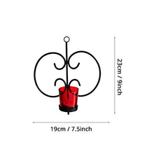 Load image into Gallery viewer, TIED RIBBONS Wall Hanging Tealight Candle Holders