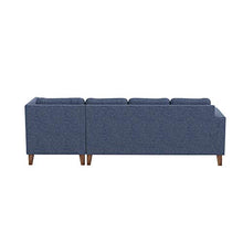 Load image into Gallery viewer, Amazon Brand - Solimo  Alen six Seater RHS L Shape Sofa Set (Blue) - Home Decor Lo