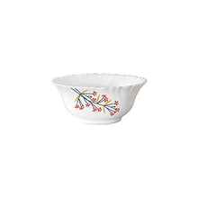 Load image into Gallery viewer, Larah by Borosil Red Bud Silk Series Opalware Dinner Set, 19 Pieces, White - Home Decor Lo