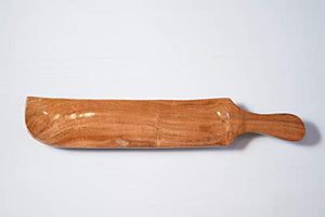 KRAFTLYTOUCH Wooden Platter Serving Tray || Salad Tray || Snack Tray || Food Safe || Acacia Wood - Home Decor Lo