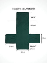 Load image into Gallery viewer, @home by Nilkamal Reversible 1 Seater Polyester Sofa Cover, Emerald & Light Green - Home Decor Lo