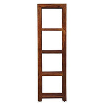 Load image into Gallery viewer, Balaji Furniture Wooden Book Shelves for Living Room | Open Bookcases with 4 Shelf | Sheesham Wood, Honey Finish - Home Decor Lo