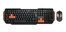 Load image into Gallery viewer, Amkette Xcite Pro USB Keyboard and Mouse Combo (Black) - Home Decor Lo