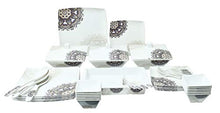 Load image into Gallery viewer, Bataniya Melamine Dinner Set, 46 Pieces, White 100% Veg Material - Home Decor Lo