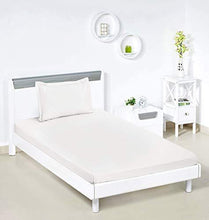 Load image into Gallery viewer, Amazon Brand - Solimo Solid 144 TC 100% Cotton Single Bedsheet with 1 Pillow Cover, Off-White - Home Decor Lo