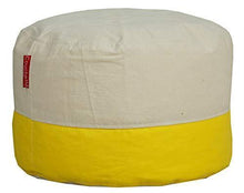 Load image into Gallery viewer, Couchette Ottoman Pouffe Organic Cotton Cover Without Beans (Without fillers) (Standard, Yellow) - Home Decor Lo