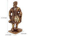 Load image into Gallery viewer, BHARAT HAAT Chhatrapati Shivaji Collectible Handicraft Small Art Idol - Home Decor Lo