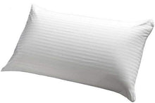 Load image into Gallery viewer, Atootfusion Black Hosiery Medium Hard Cotton Bed Pillow for Perfect Neck Support (16" x 25") Hard Pillow White Striped Set of 02 - Home Decor Lo