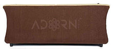 Load image into Gallery viewer, Adorn India Acura 3 Seater Sofa (Brown & Beige) - Home Decor Lo