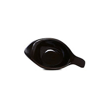 Load image into Gallery viewer, Caffeine Stoneware Dip and Sauce Diva Serving Bowl (Glossy Black) - Set of 2 - Home Decor Lo