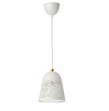 Load image into Gallery viewer, Ikea Aerglo SOLSKUR Pendant lamp White, Brass-Colour - Home Decor Lo