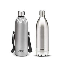Load image into Gallery viewer, Milton Thermosteel Duo DLX 1800 Stainless Steel Water Bottle, 1.8 Liters, Silver - Home Decor Lo