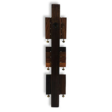 Load image into Gallery viewer, ExclusiveLane Brass, Wood and Colour Madhubani Handpainted Sheesham Wood Home Decorative Keychain Holder Key Hangers Key Stand & Wooden Hanging Key Holder for Wall (Natural Dark Brown) (EL-012-059) - Home Decor Lo