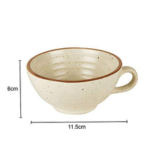 Load image into Gallery viewer, StyleMyWay Ceramic Matt Finish Soup Cups with Spoon (250 ml Each, Set of 4, White) | Maggi Bowls | Cereal Bowls - Home Decor Lo