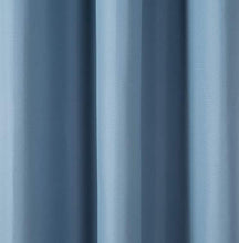Load image into Gallery viewer, AmazonBasics Room - Darkening Blackout Curtain Set with Grommets - 245 GSM - 42" x 63", Smoke Blue - Home Decor Lo