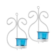 Load image into Gallery viewer, Homesake® Set of 2 Decorative White Wall Sconce
