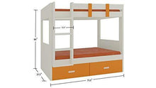 Load image into Gallery viewer, Adona Adonica Kids Room Furniture Set with Left Ladder Bunk Bed, Wardrobe and Desk Mango Yellow - Home Decor Lo