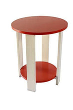 Load image into Gallery viewer, Art window Wooden Coffee Table | Cocktail Table | Center Table/End Table for Living Room, Bedroom (Medium, White and Orange) - Home Decor Lo