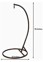 Load image into Gallery viewer, Carry Bird Big Boss Wicker Rattan Hanging Egg Chair Swing for Indoor Outdoor Patio Backyard, Comfortable Relaxing with Cushion and Stand (Standard Honey Swing, White) - Home Decor Lo