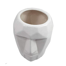 Load image into Gallery viewer, India Meets India Ceramic Flower Vase (6.5 x 3.5 inch, White) - Home Decor Lo