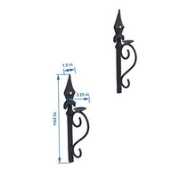 Load image into Gallery viewer, Metal Roots Wall Mounted Votive Candle Holder Bow Design Black Metal Art Scone Stand with Free 2 Candles - Home Decor Lo