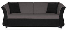 Load image into Gallery viewer, Adorn India Acura 3 Seater Sofa (Grey & Black) - Home Decor Lo